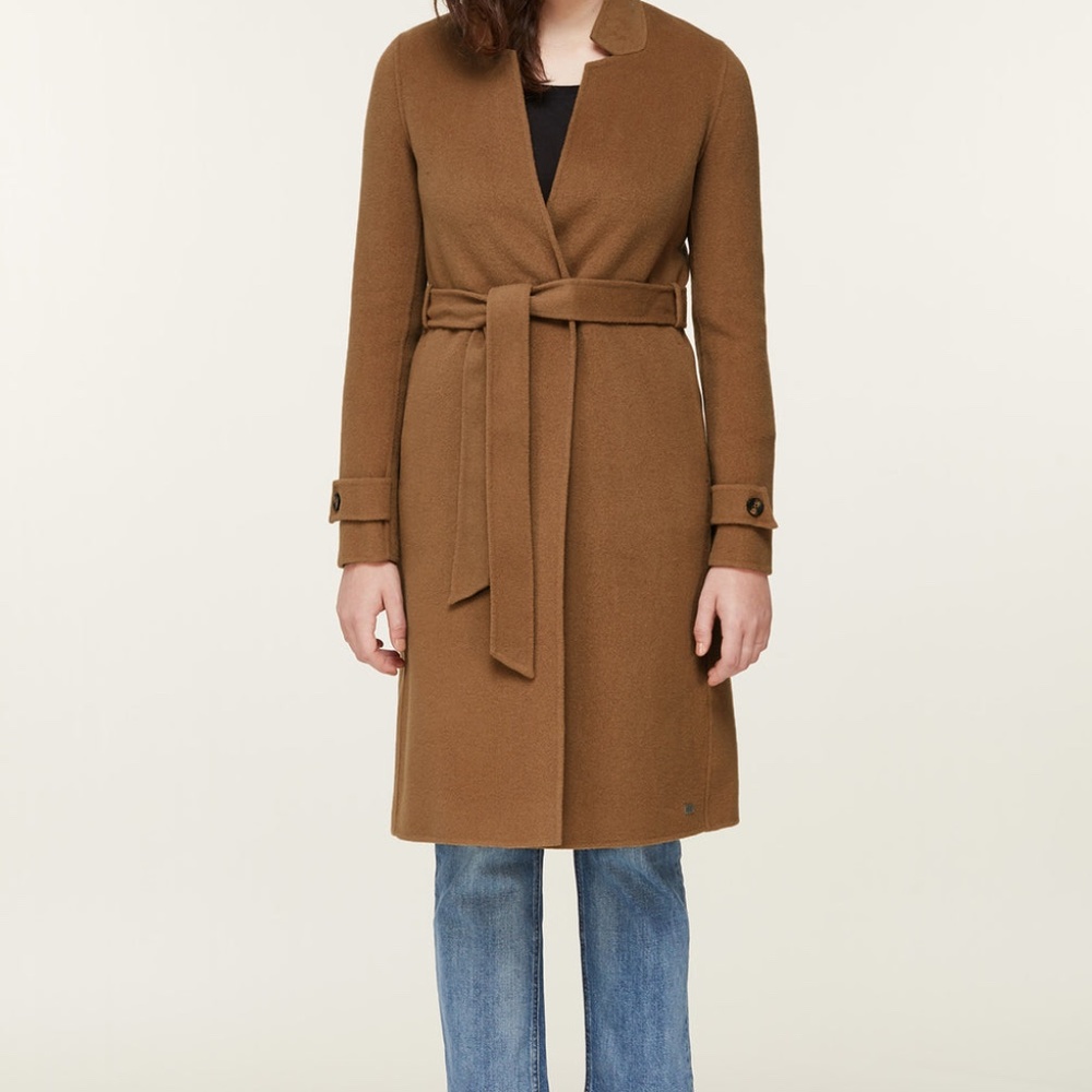 Soia & Kyo Tan Trench Coat with Belt